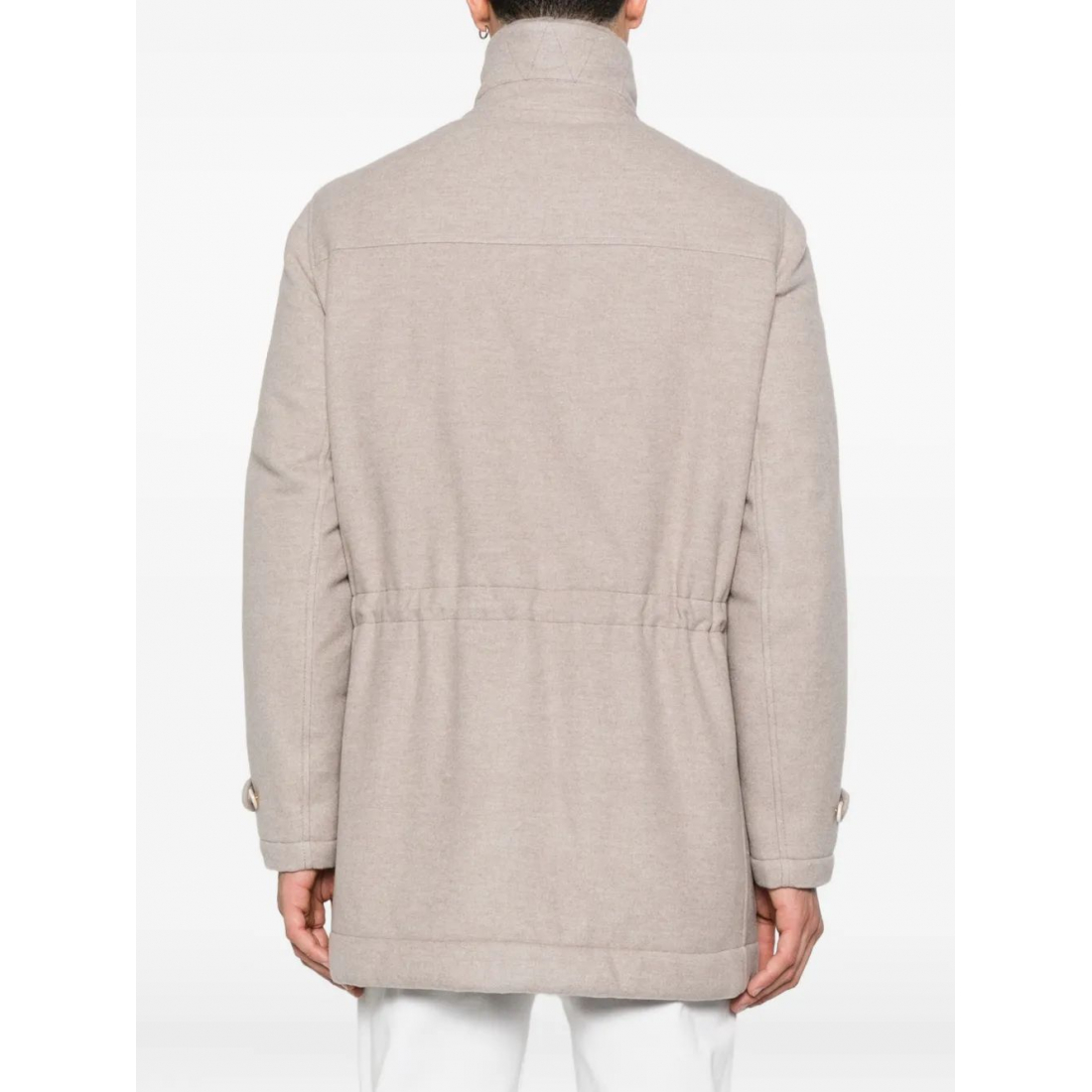 'Trimmed-Collar' Mantel für Herren