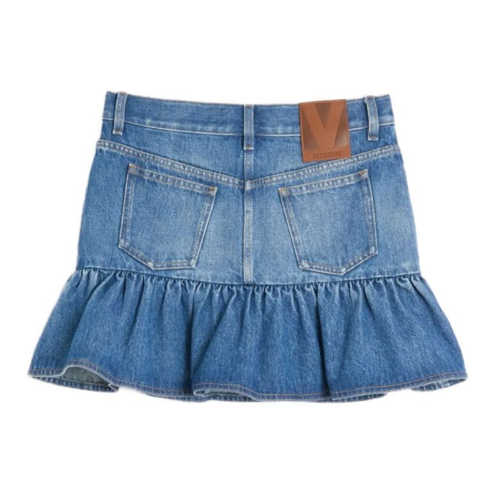 Jupe en Jean 'Ruffled' pour Femmes