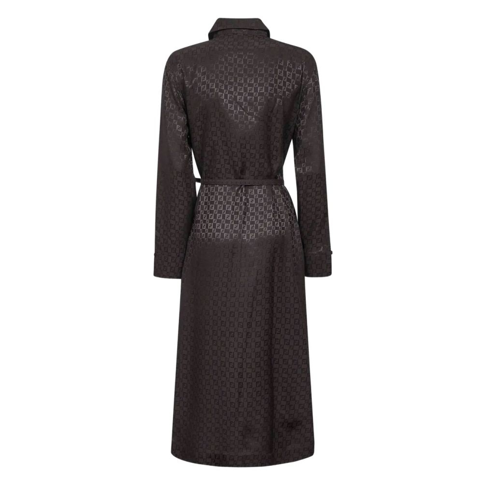Robe à manches longues 'FF-Logo Jacquard' pour Femmes