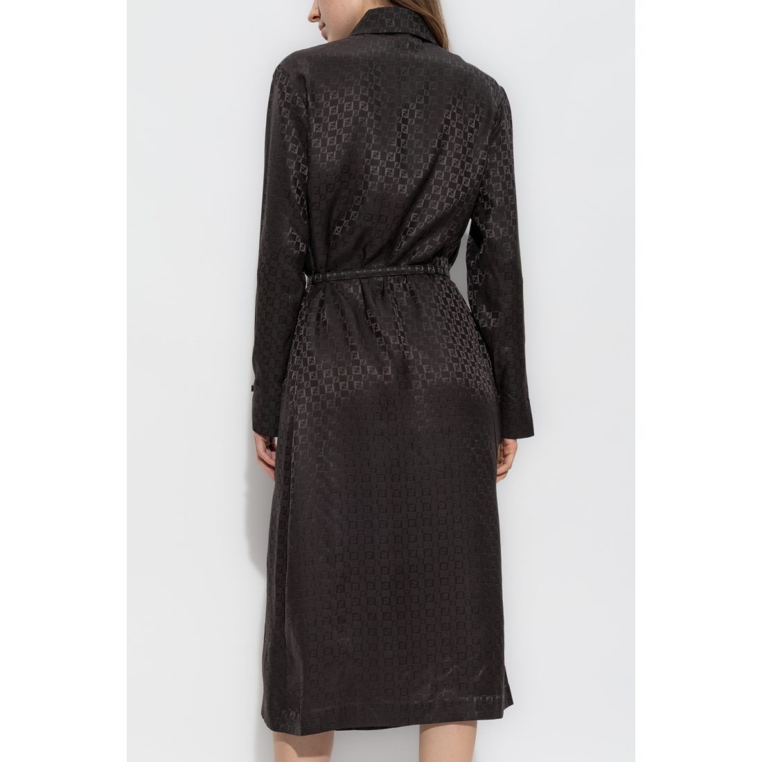 Robe à manches longues 'FF-Logo Jacquard' pour Femmes