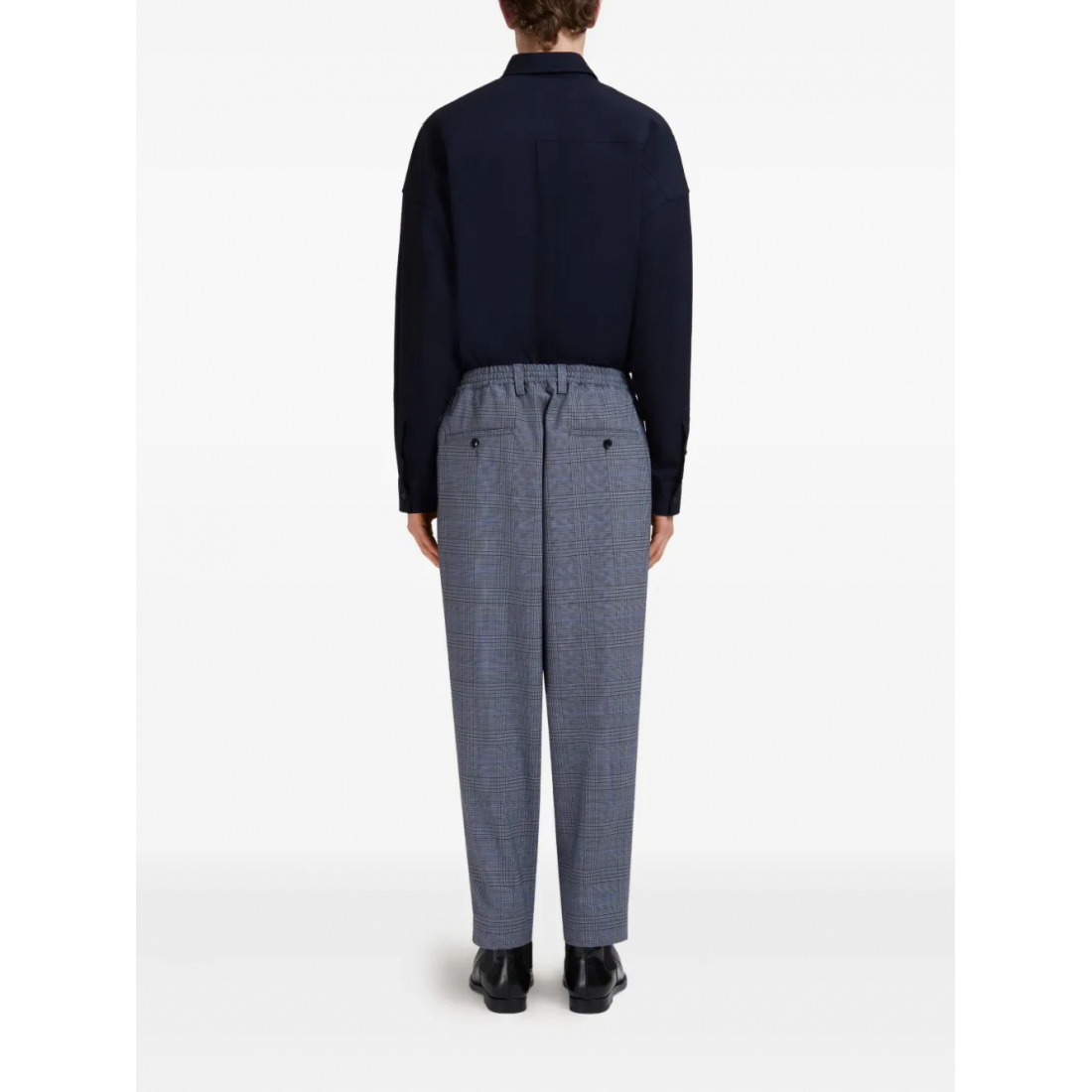 Men's 'Checked Pleated' Trousers