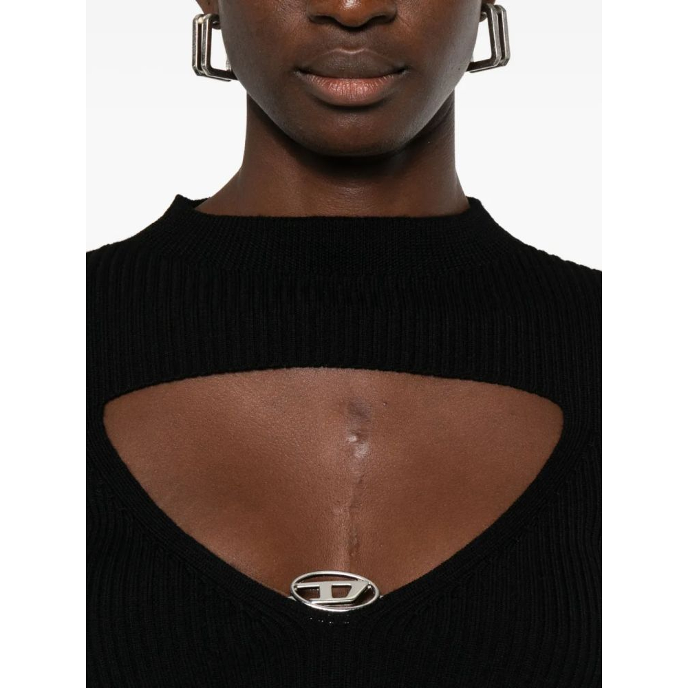 Top à manches longues 'Keyhole-Neckline Ribbed' pour Femmes