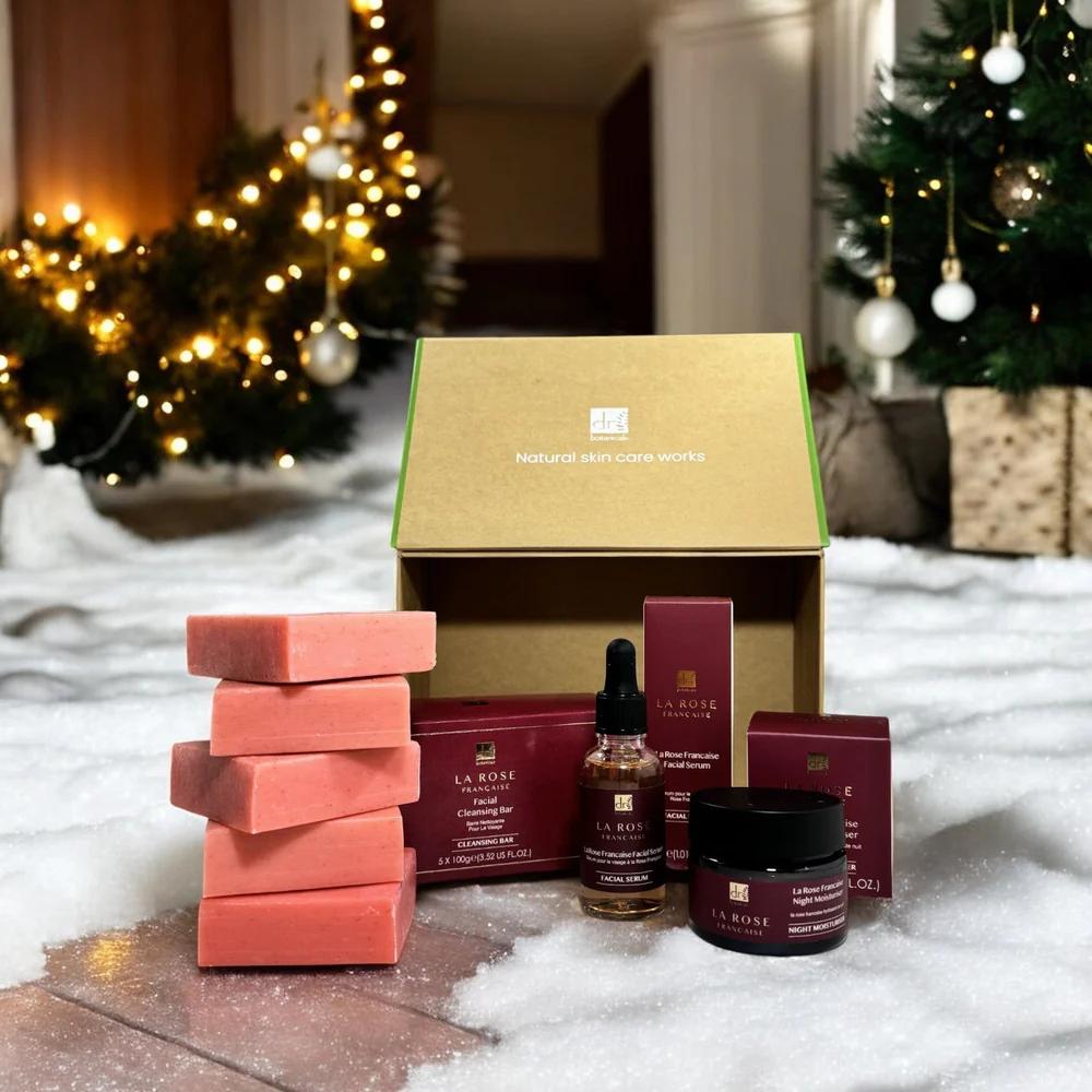 'Anti-Ageing La Rose Française Evening' SkinCare Set - 4 Pieces