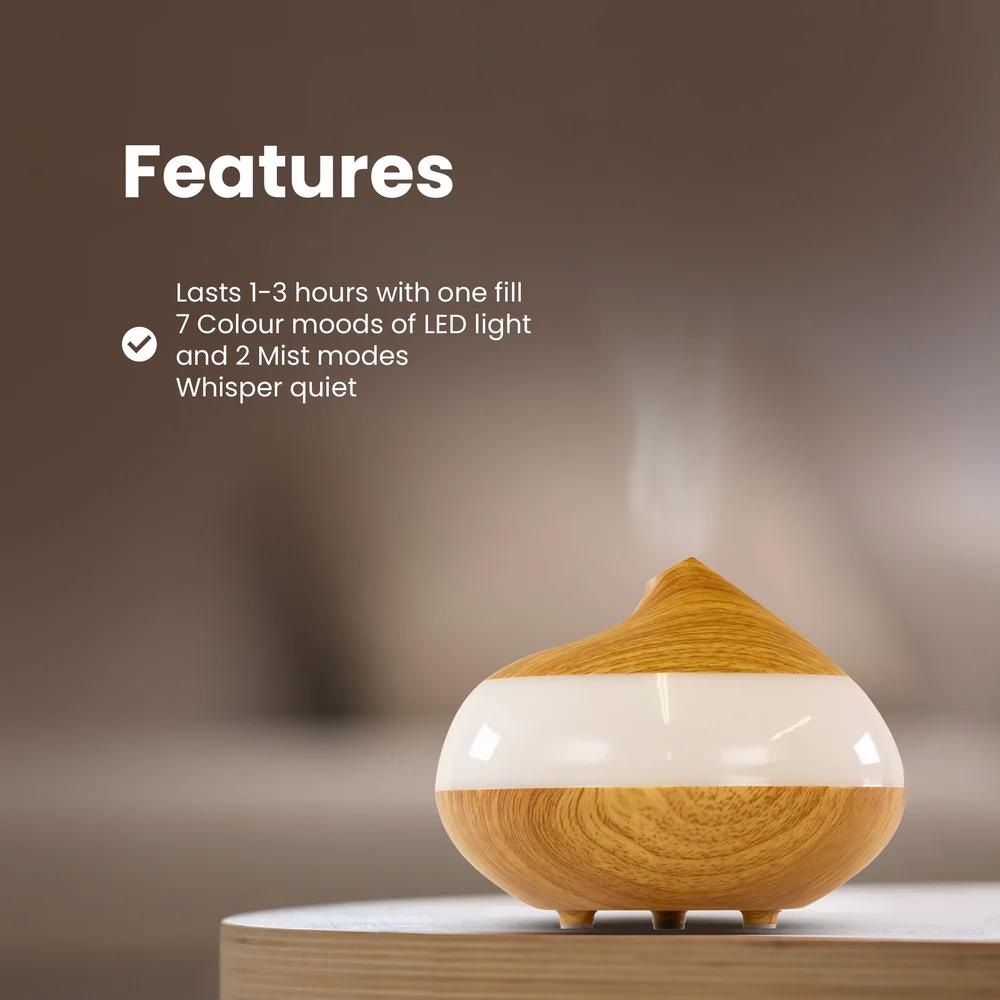 'Wooden Clear Panel [Usb]' Aroma Diffuser - 1 piece
