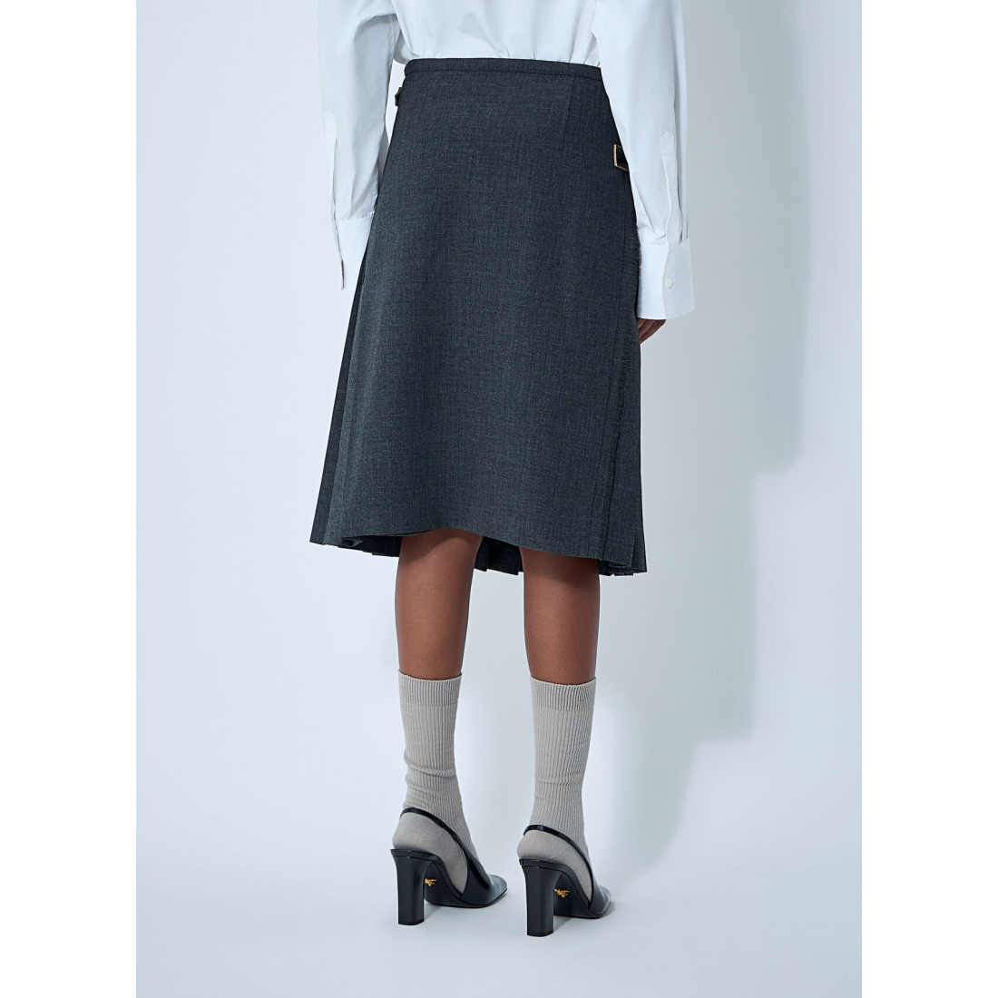 Women's 'Rush Stitch Pleated' Midi Skirt