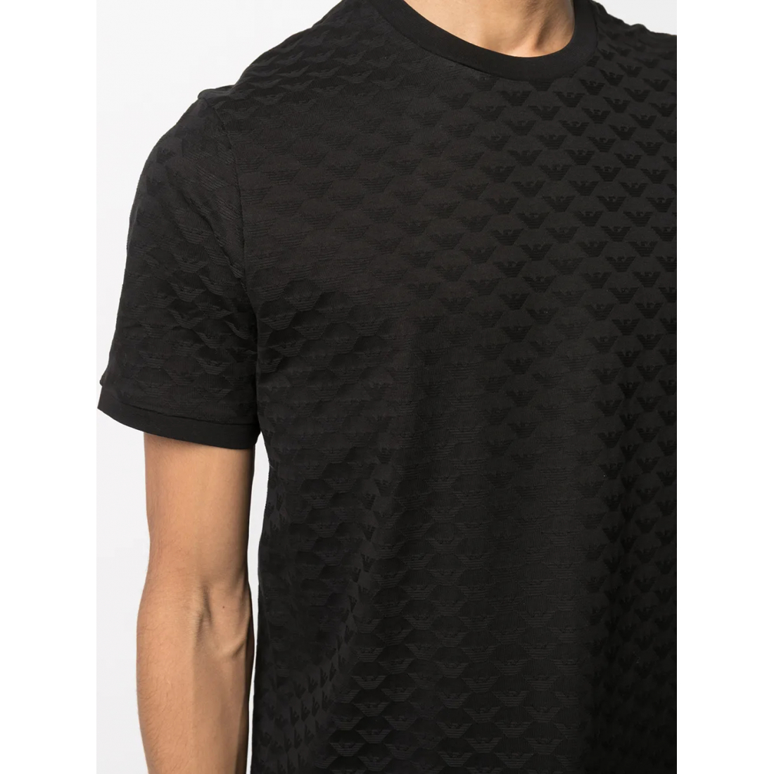 'Plain Textured' T-Shirt für Herren