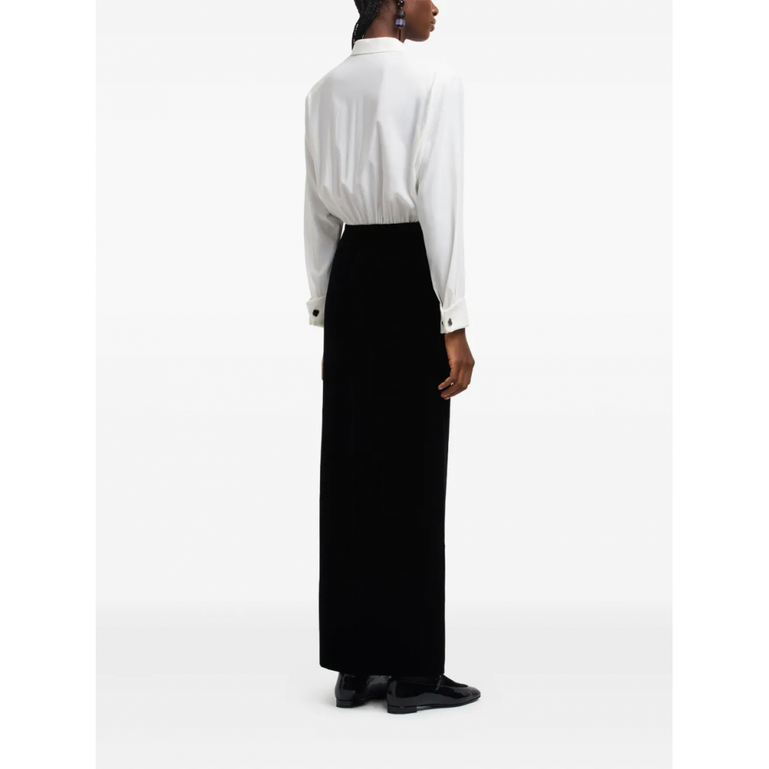 'Bow-Detail' Midi Kleid für Damen