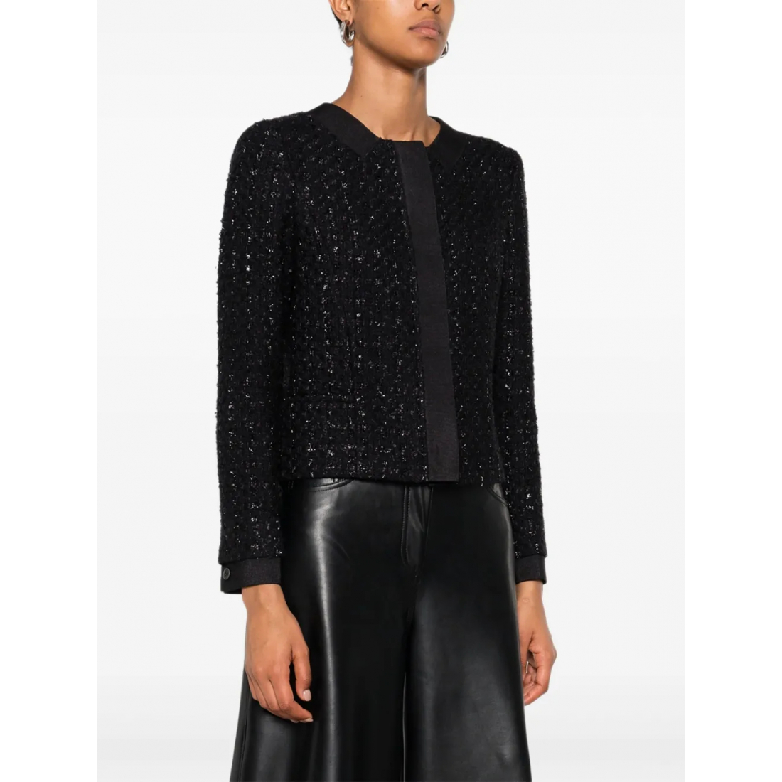 Veste 'Button-Detail Tweed' pour Femmes