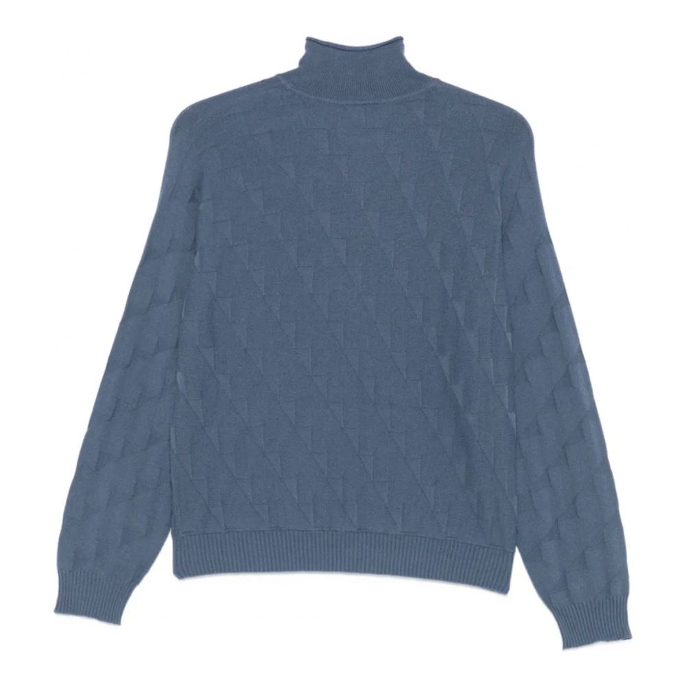 Pull à col roulé 'Diamond-Pattern' pour Femmes