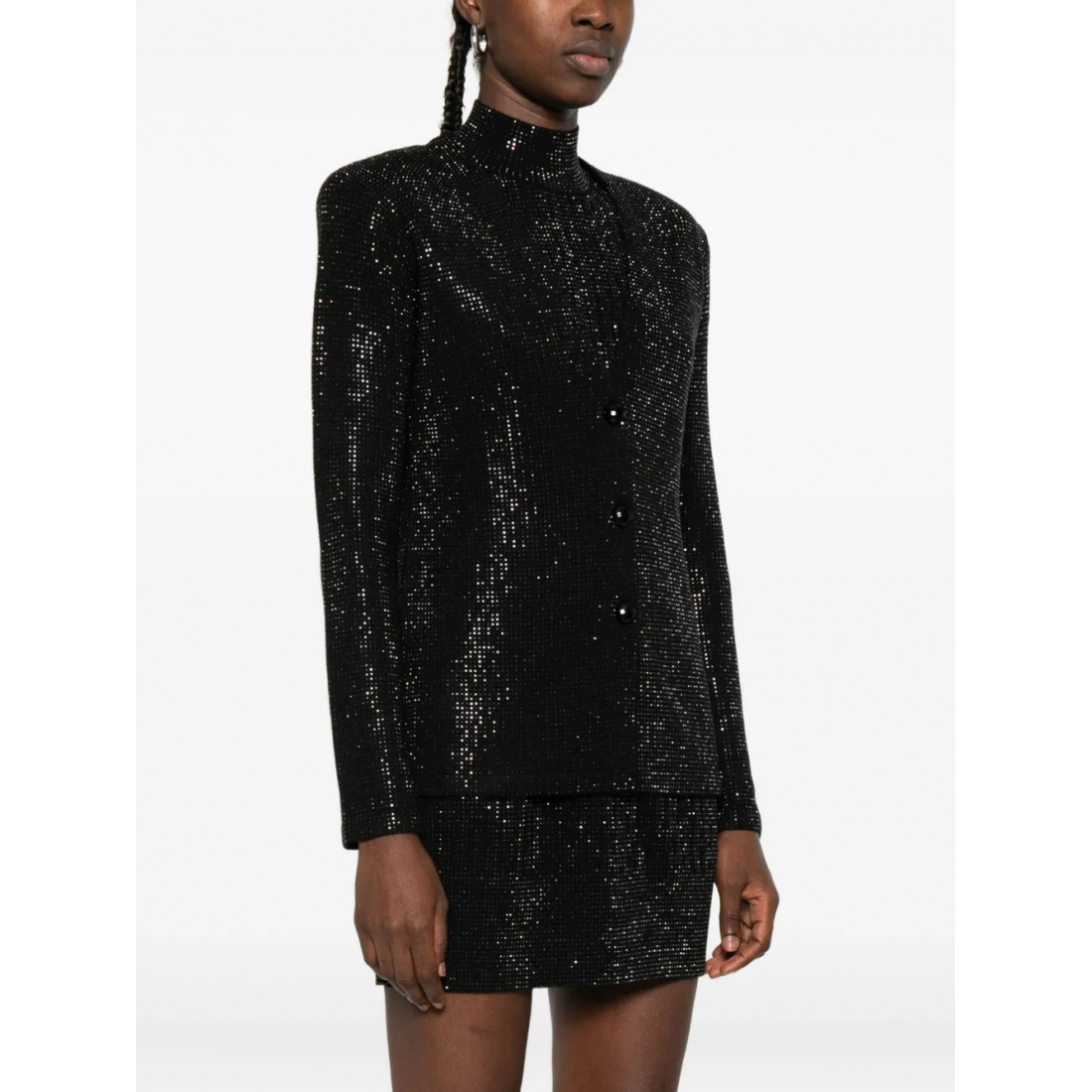 'Embellished Button' Jacke für Damen