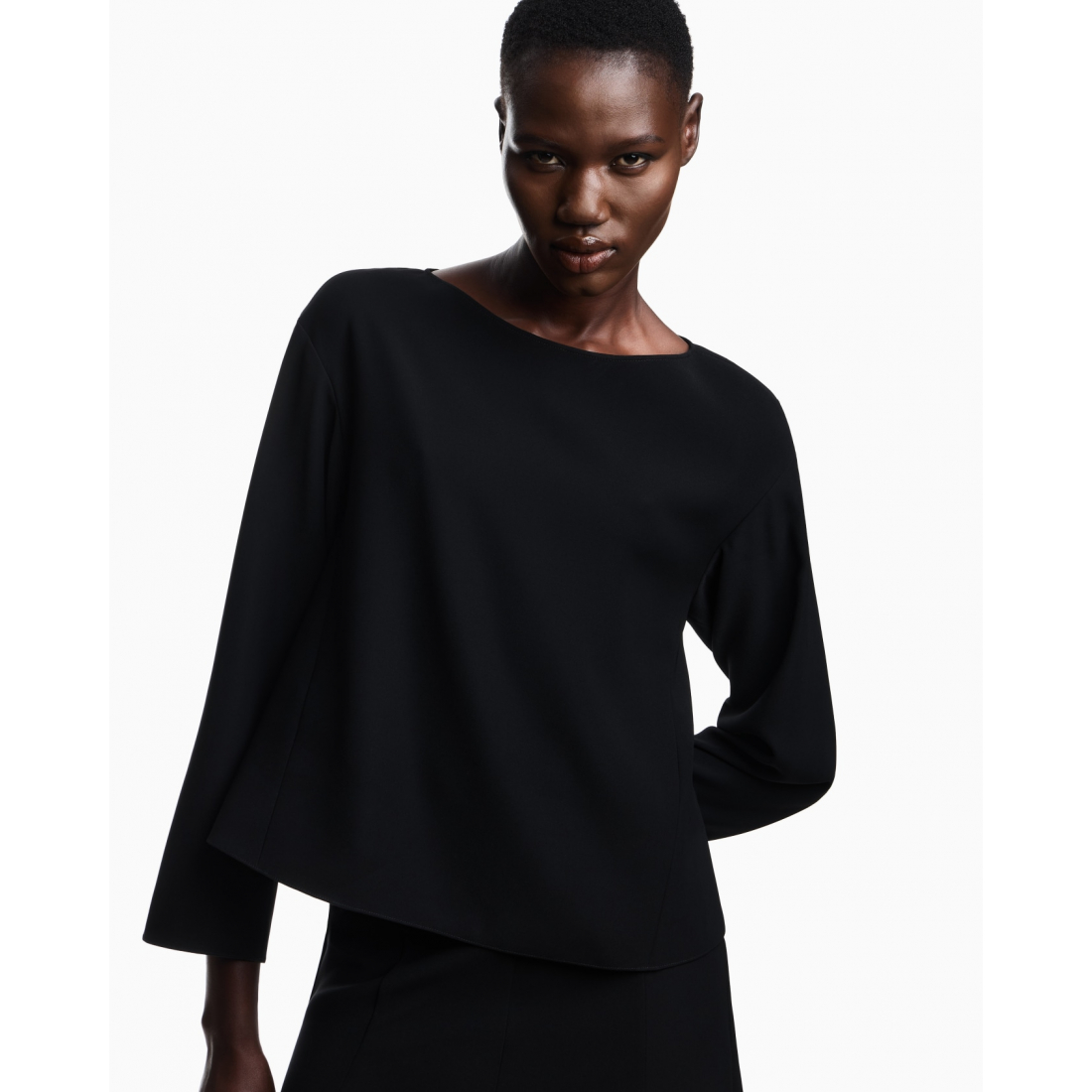 Crop Top 'Three-Quarter-Sleeve' pour Femmes