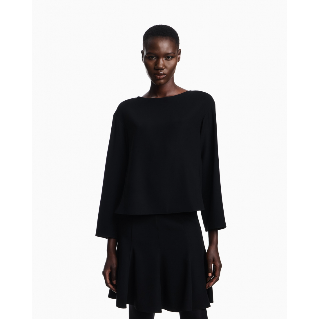 Crop Top 'Three-Quarter-Sleeve' pour Femmes