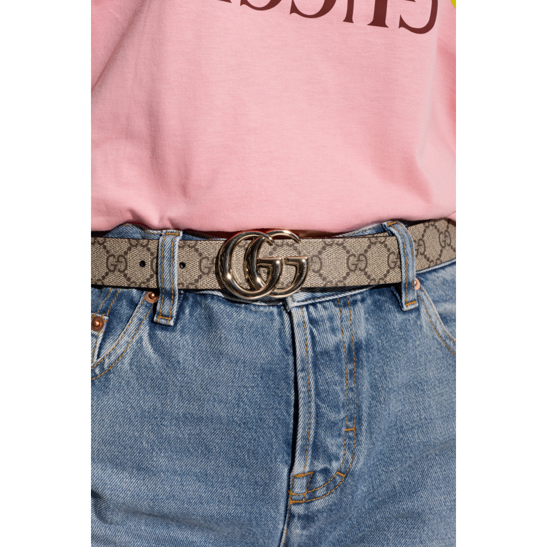 Ceinture 'Reversible GG Marmont' pour Femmes