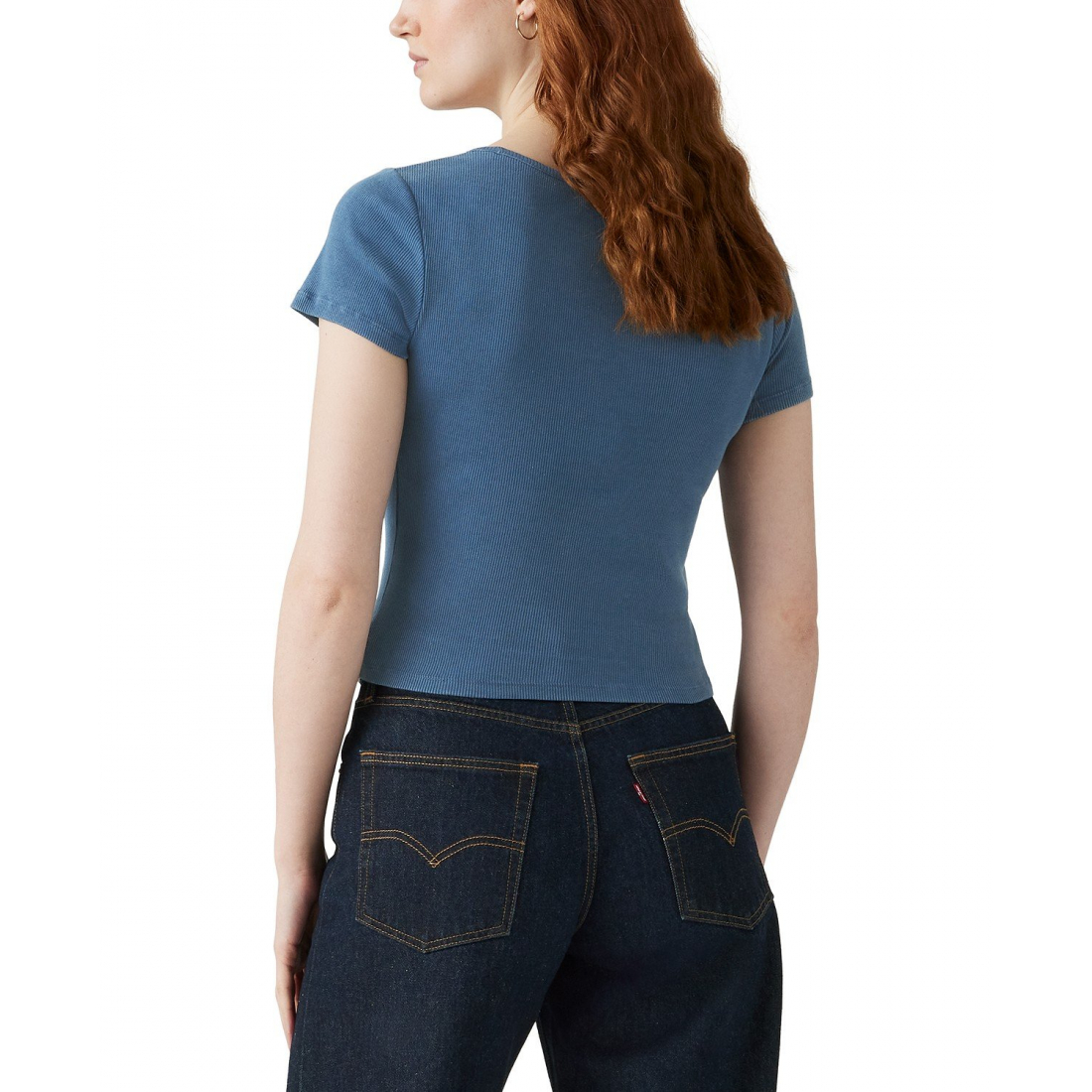 T-shirt 'Cotton Rib-Knit' pour Femmes