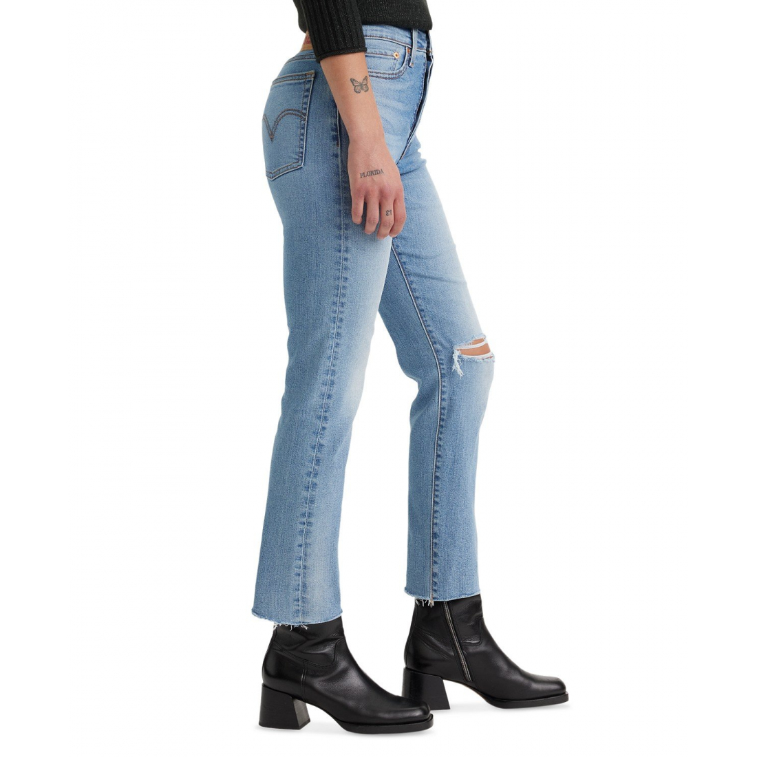 'Wedgie Straight-Leg High Rise' Geschnittene Jeans für Damen