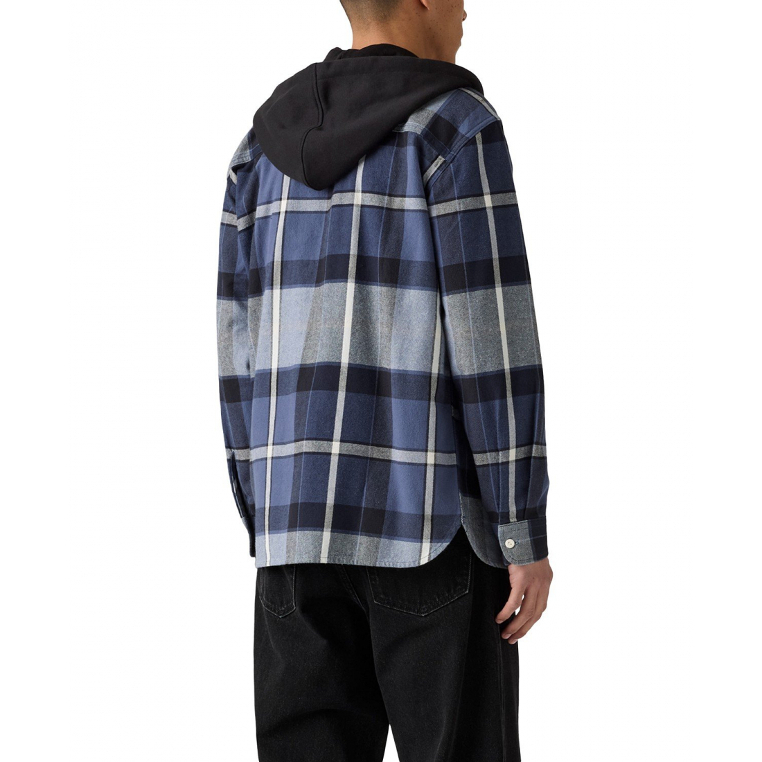 Surchemise 'Relaxed Fit Hooded Long Sleeve Button-Front' pour Hommes