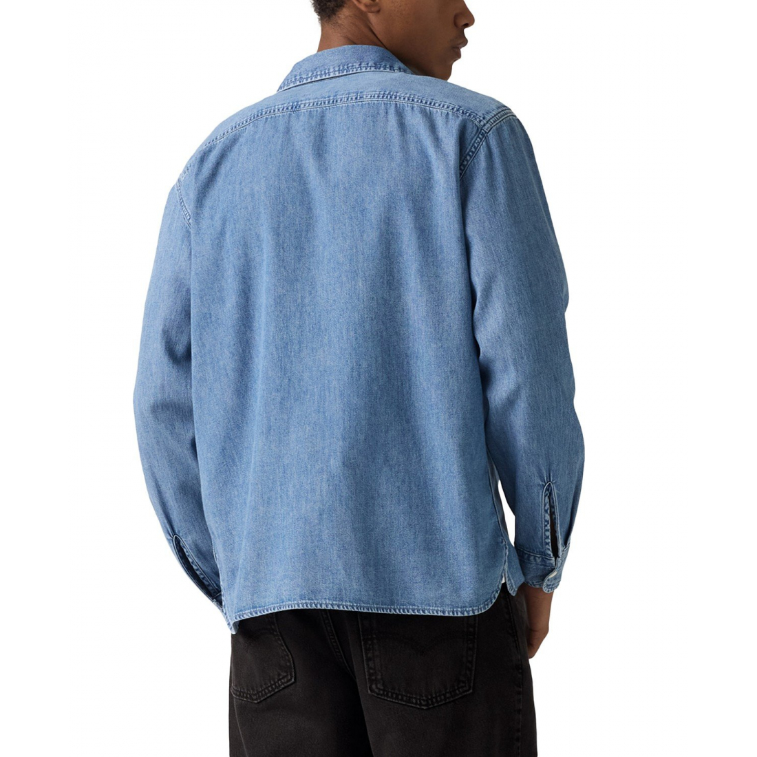 Chemise 'Relaxed Fit Button Front Worker' pour Hommes