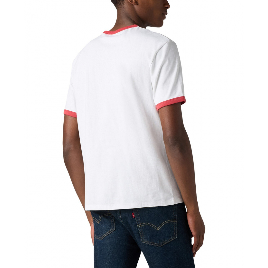 T-shirt 'Classic Fit Short Sleeve Retro Embroidered Ringer' pour Hommes