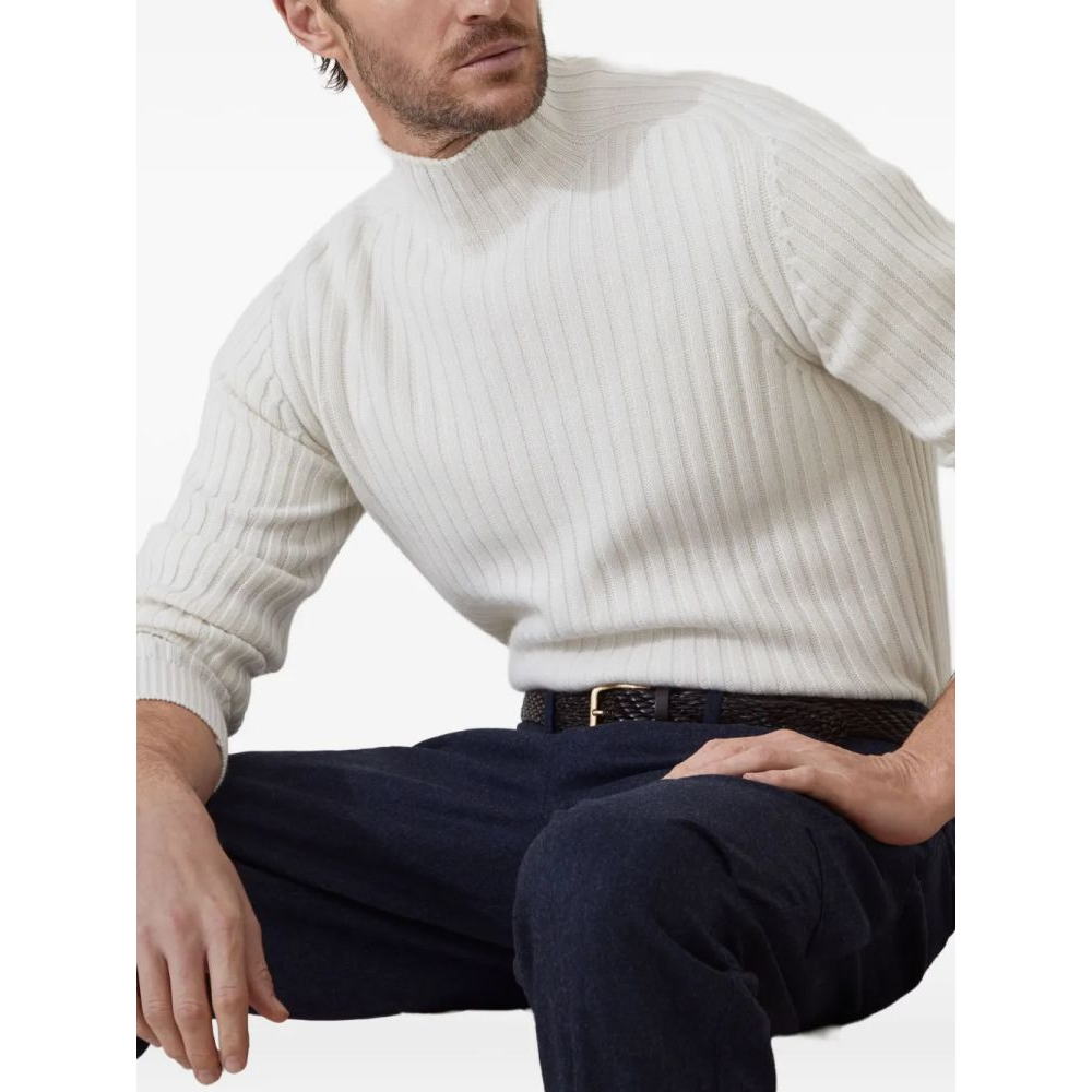 Men's 'Wide-Ribbed' Cashmere Sweater