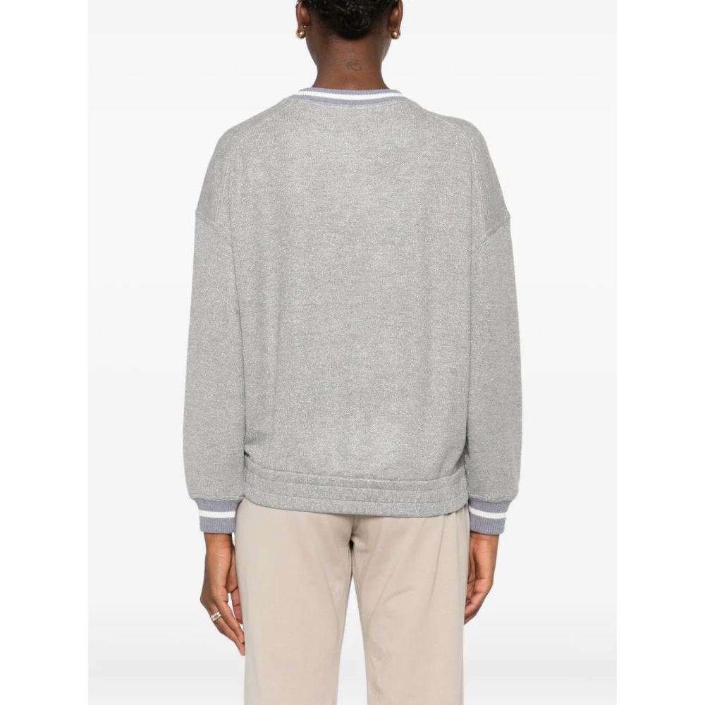 Women's 'Embroidered-Detail Ribbed-Cuff' Sweater