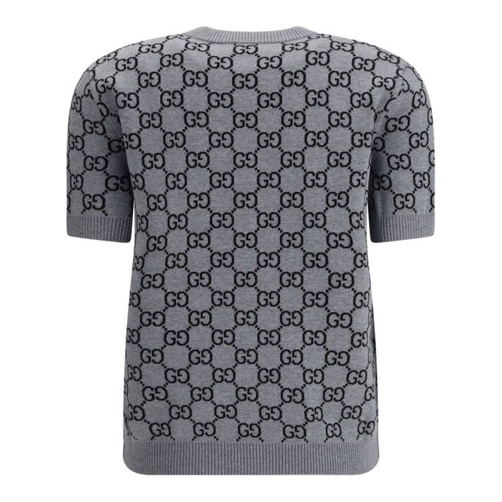 Top à manches courtes 'Reversible GG Jacquard' pour Femmes