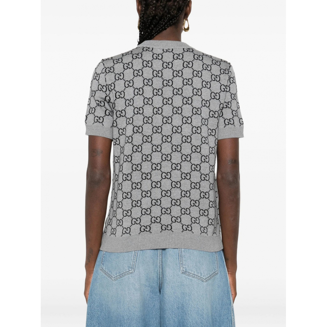 Top à manches courtes 'Reversible GG Jacquard' pour Femmes