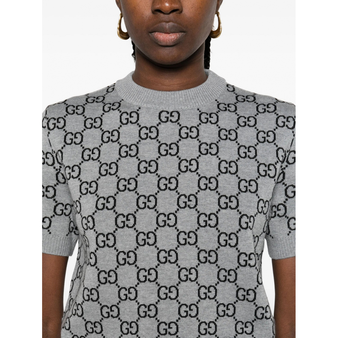 Top à manches courtes 'Reversible GG Jacquard' pour Femmes