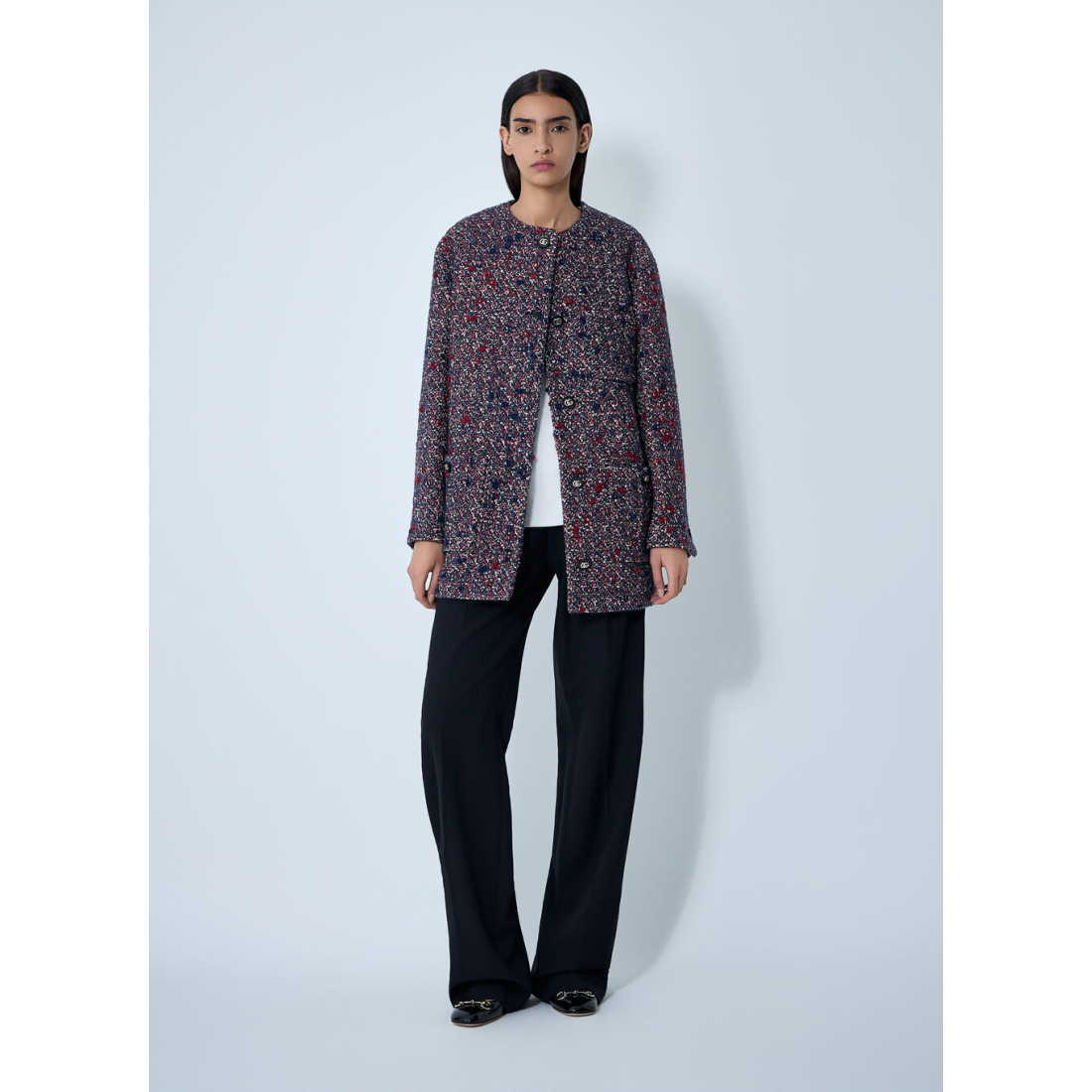 Women's 'Crewneck Boucle' Blazer