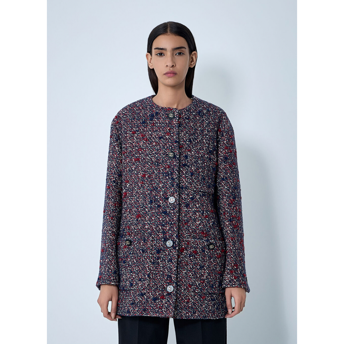 Women's 'Crewneck Boucle' Blazer