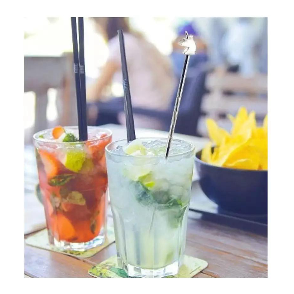 Goldene Einhorn-Rührstäbchen - 4 Stücke