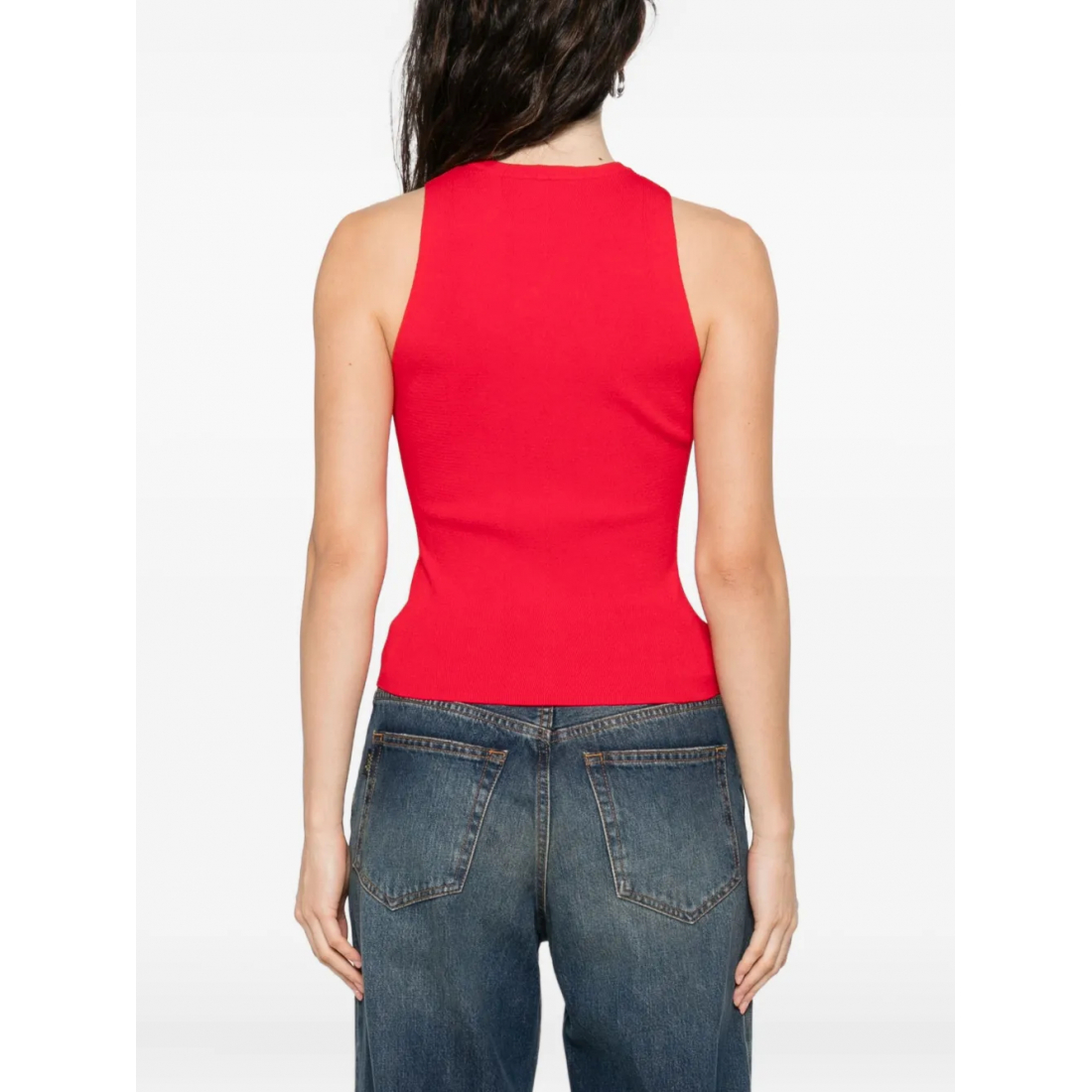 Débardeur 'Ribbed Logo-Detail' pour Femmes