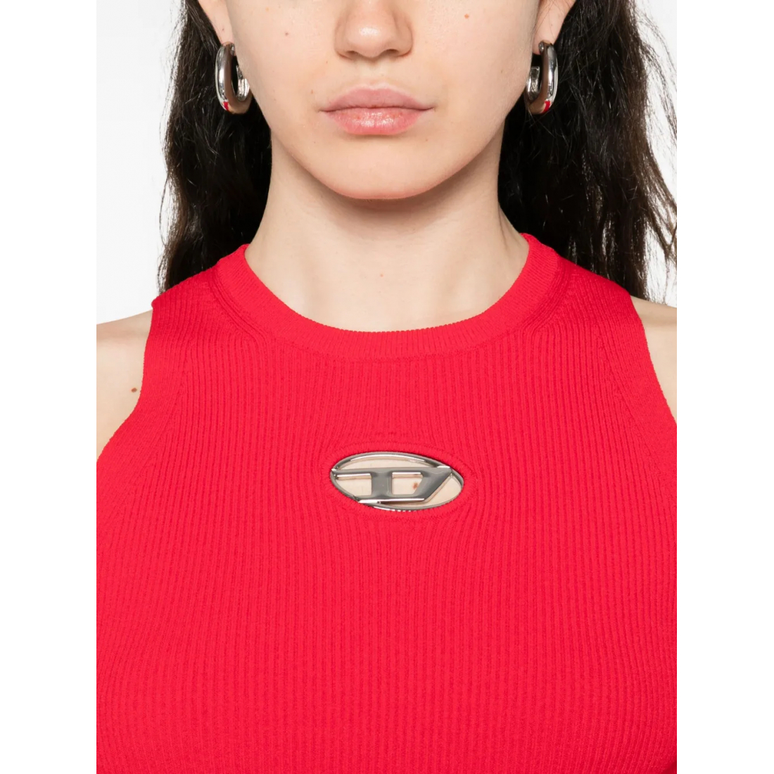 Débardeur 'Ribbed Logo-Detail' pour Femmes