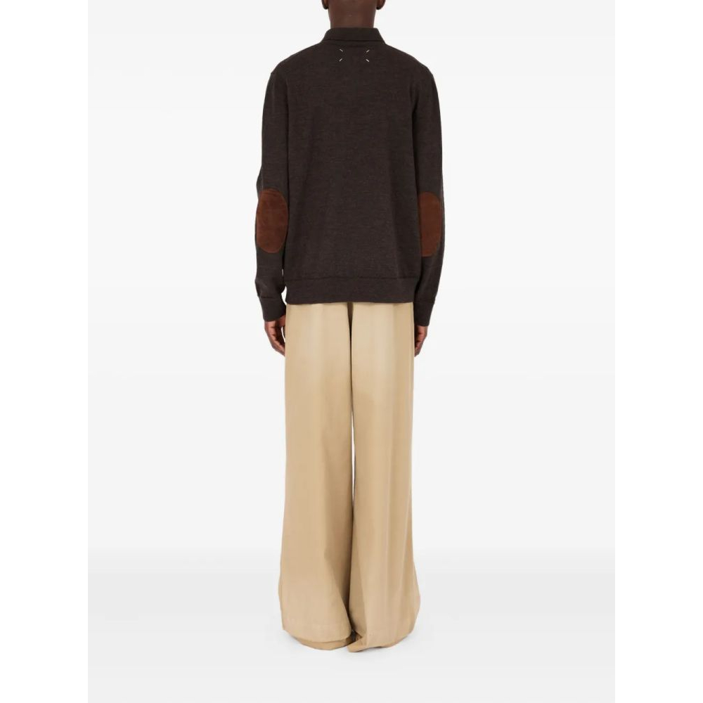 Polo manches longues 'Elbow-Patch' pour Hommes