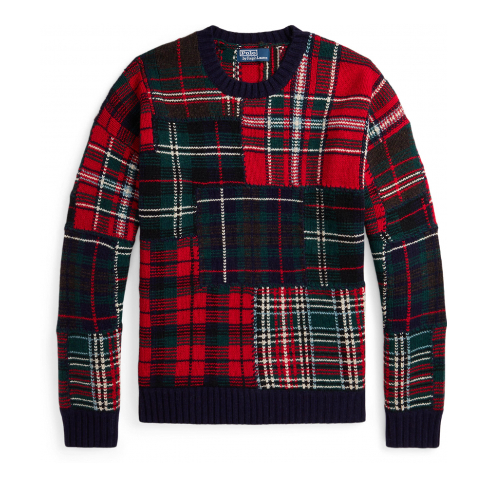 Pull 'Patchwork Plaid' pour Hommes