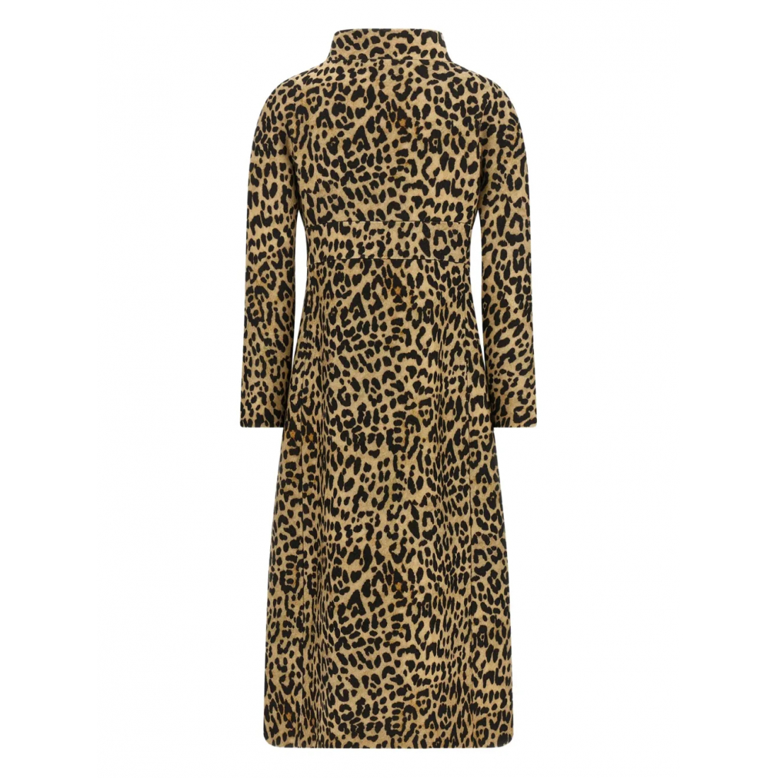 Manteau à ceinture 'Animal-Print Jewel-Button' pour Femmes