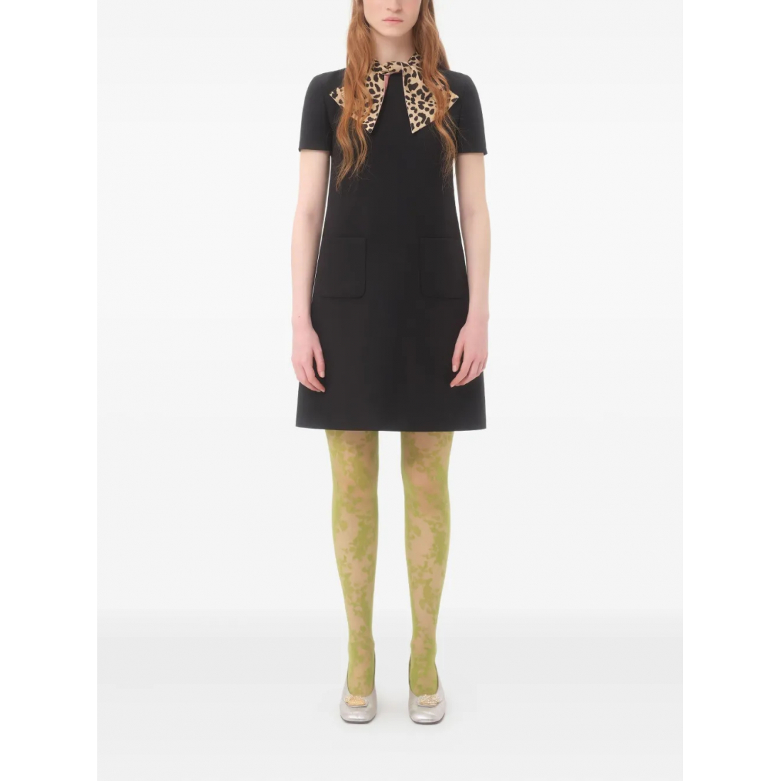 Women's 'Leopard-Bow' Mini Dress