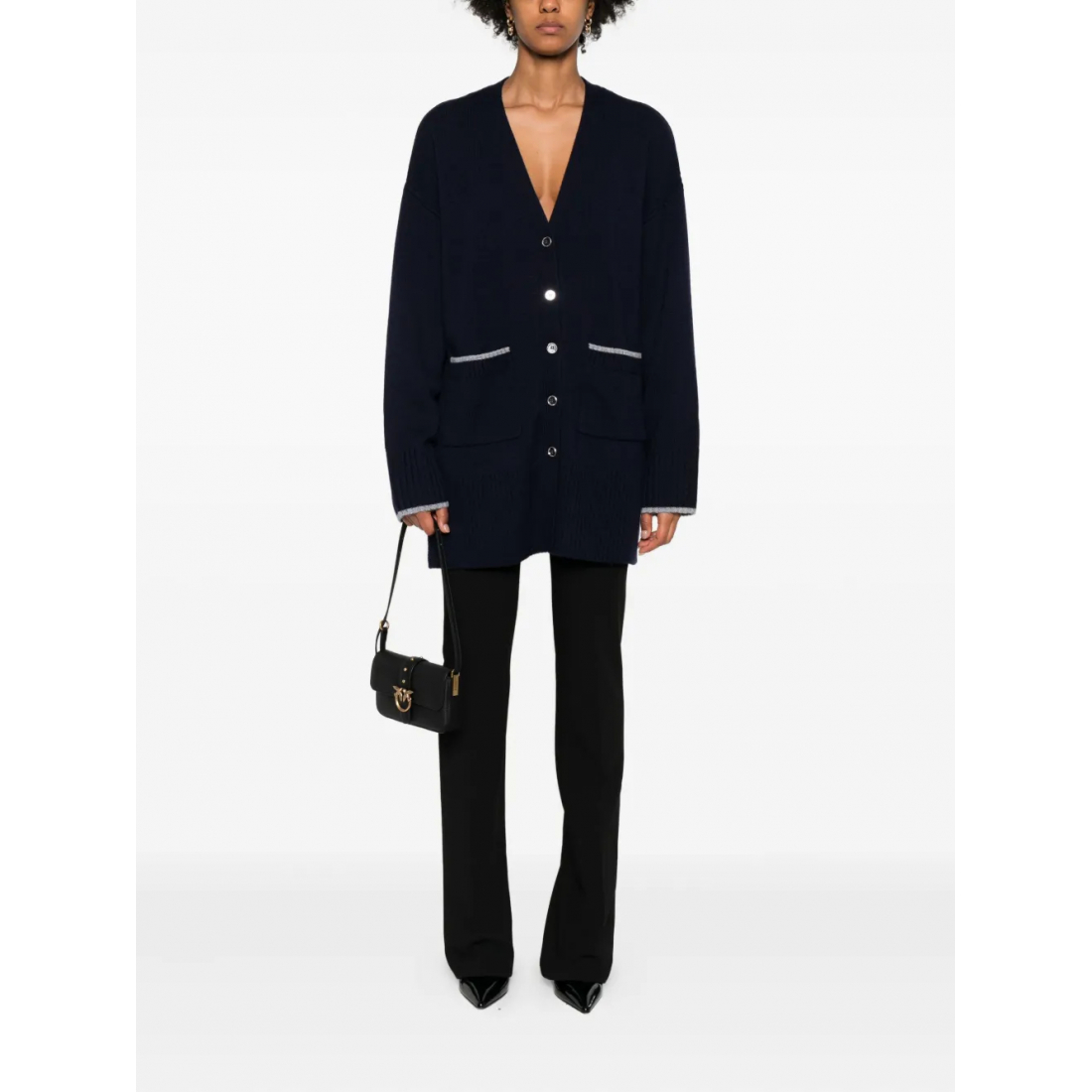 Cardigan 'Pocket-Detail Button-Up' pour Femmes