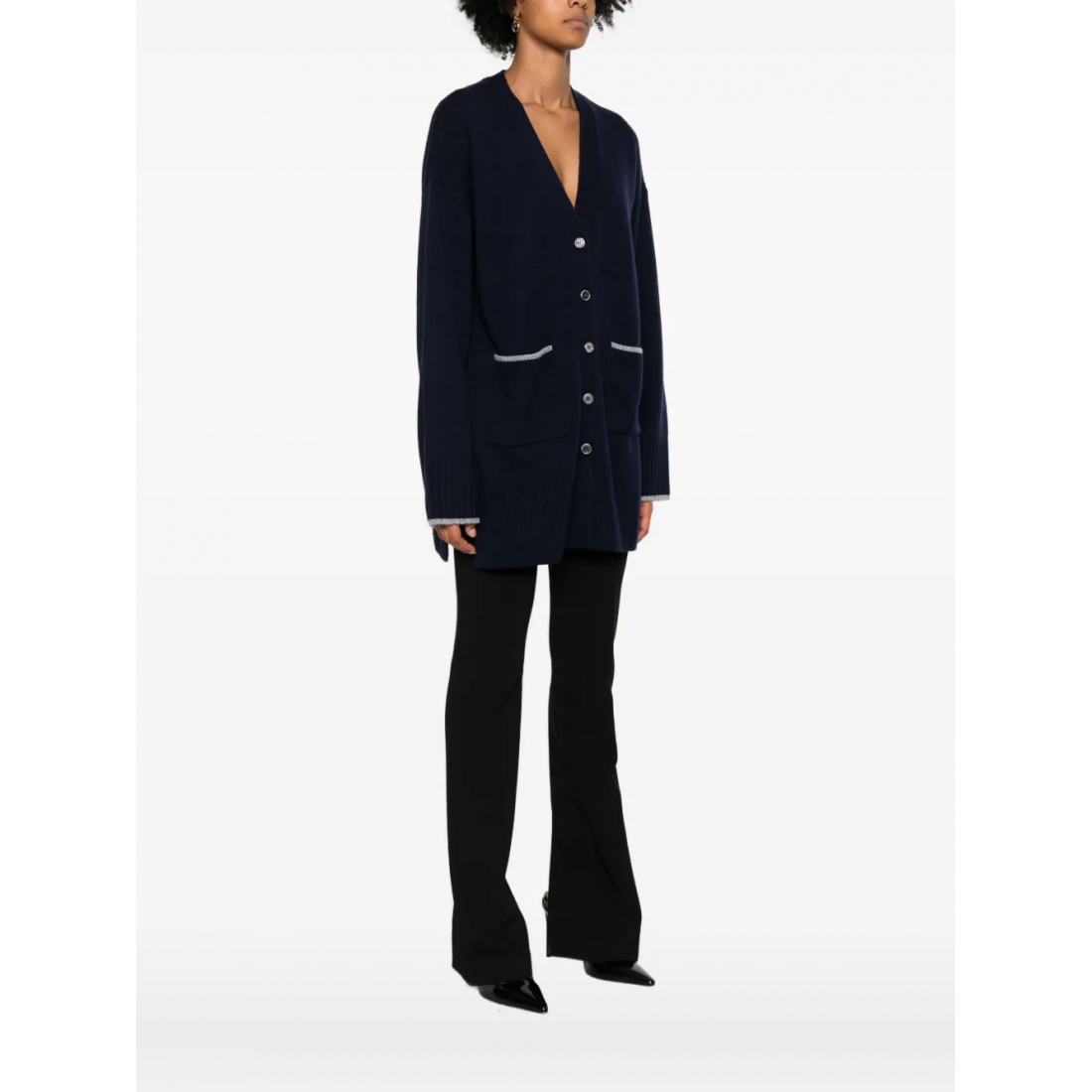 Cardigan 'Pocket-Detail Button-Up' pour Femmes