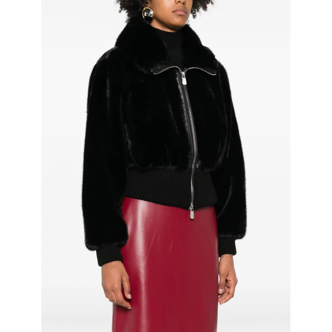 Veste 'Ribbed Zip-Front' pour Femmes