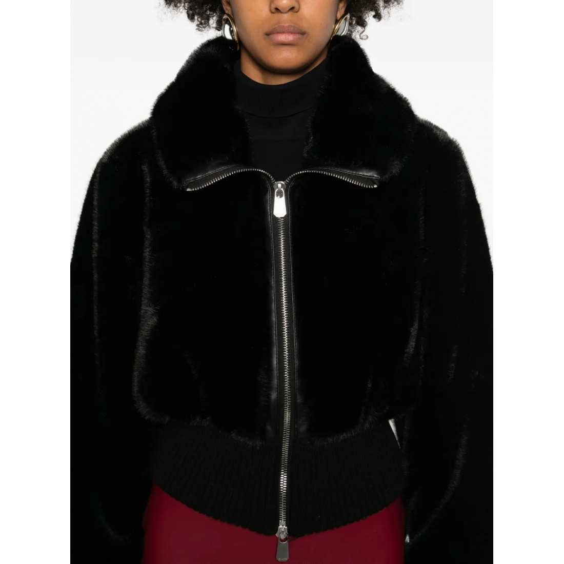 Veste 'Ribbed Zip-Front' pour Femmes