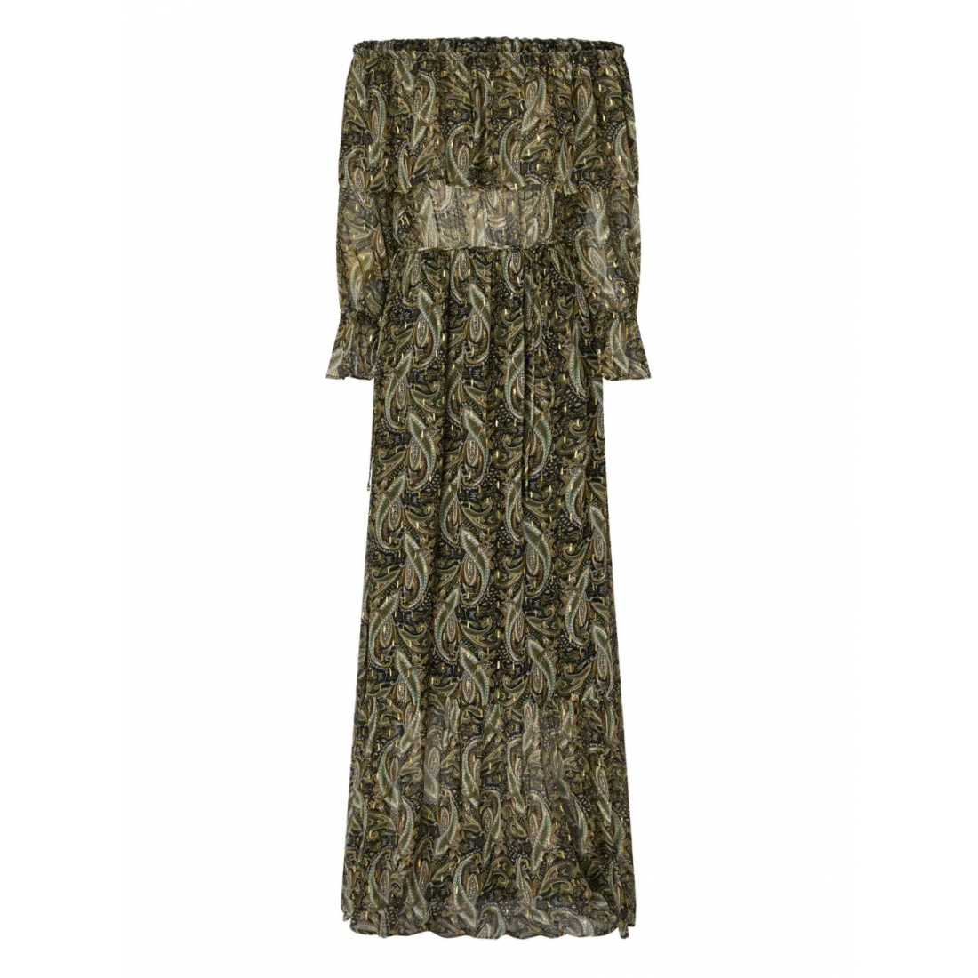 Robe à épaules dénudées 'Paisley-Print Off-Shoulder' pour Femmes