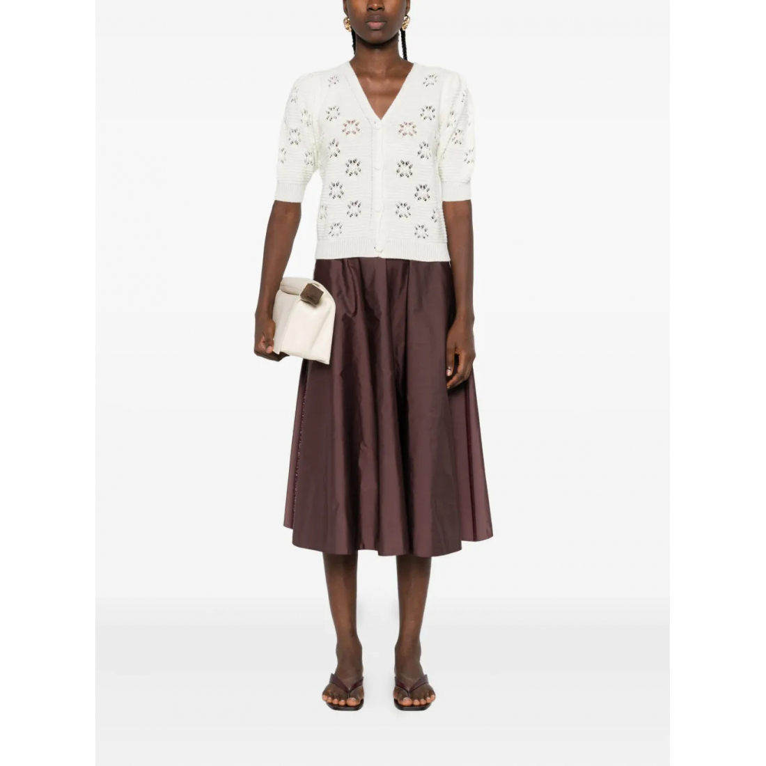 Cardigan 'Floral-Pattern Button-Down' pour Femmes