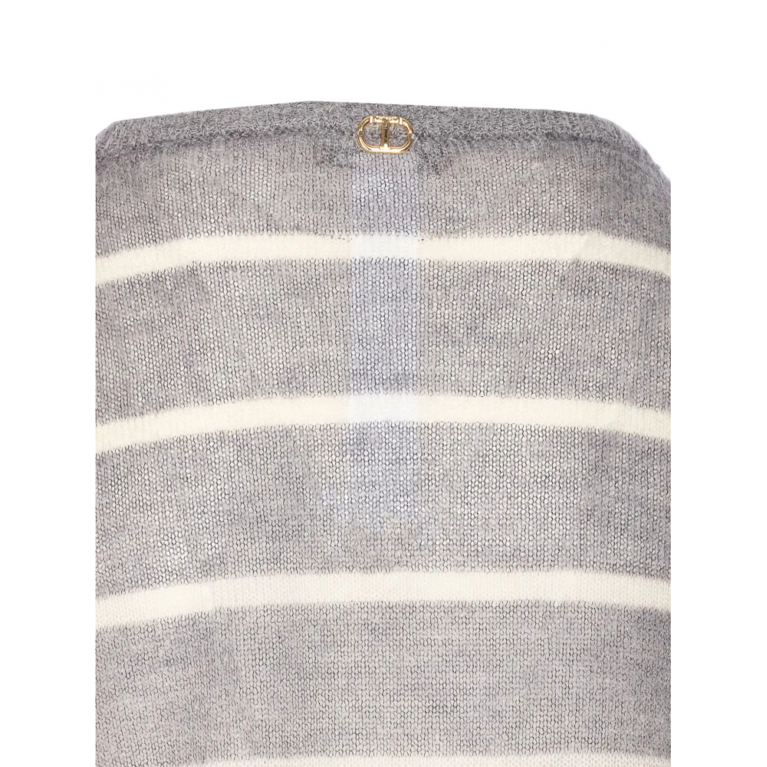 Pull 'Striped-Pattern Lace-Embellished' pour Femmes