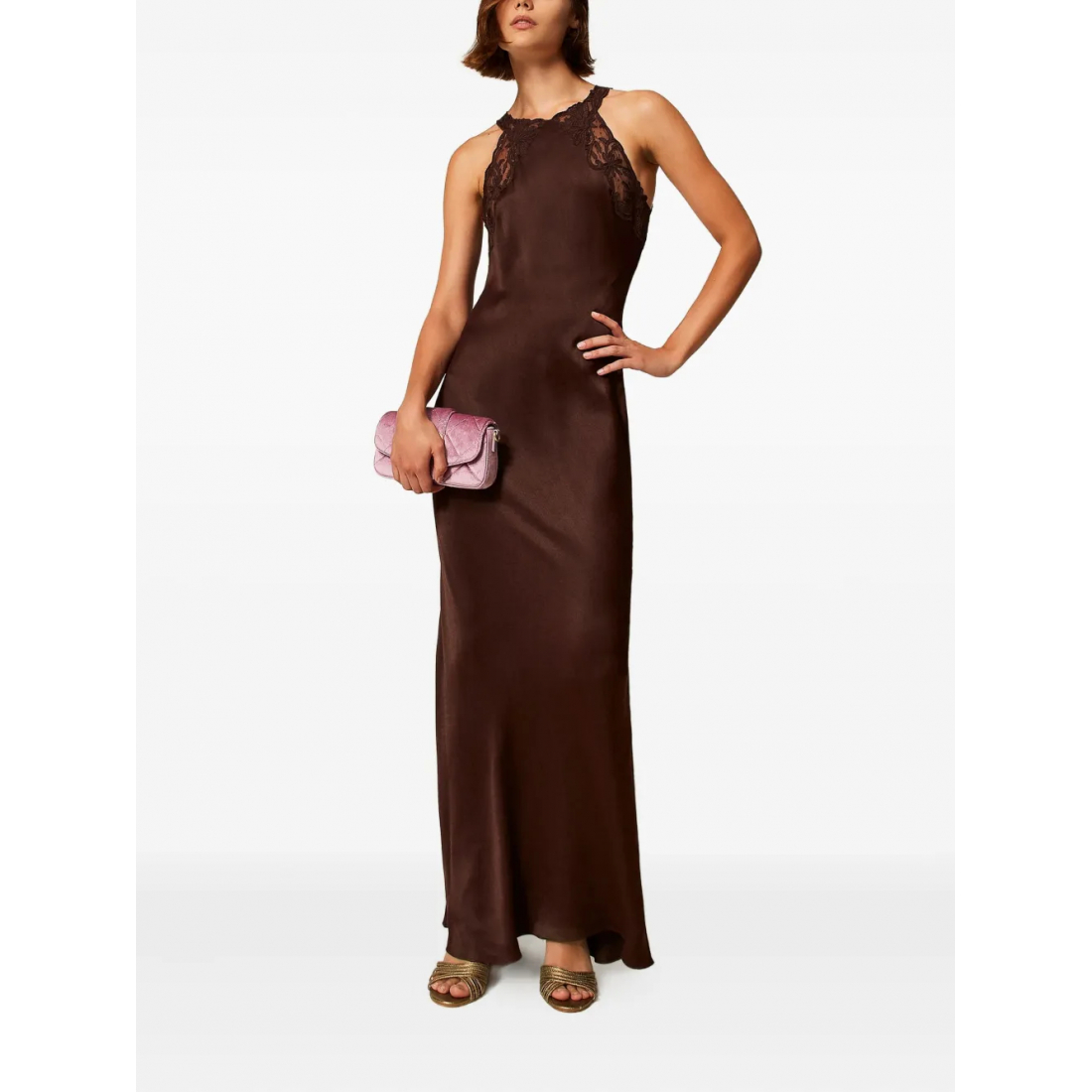 Women's 'Lace-Insert' Maxi Dress
