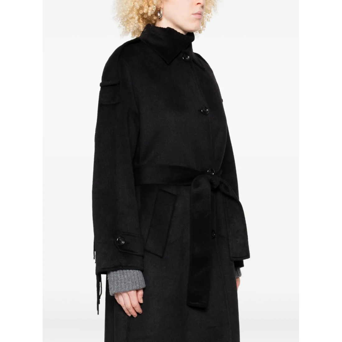 Manteau 'Belted Single-Breasted' pour Femmes