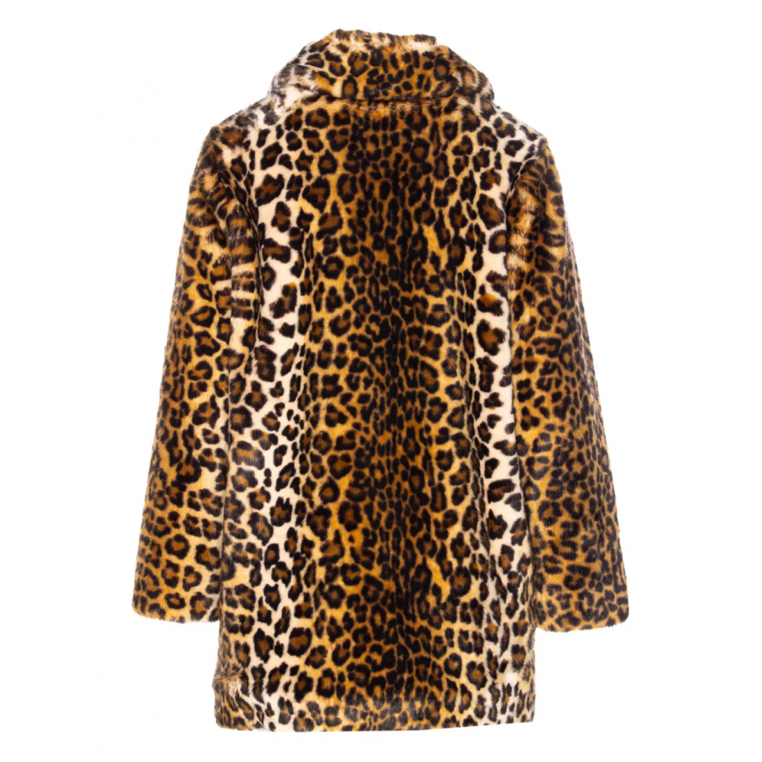 Manteau Teddy 'Leopard-Print Button-Fastening' pour Femmes