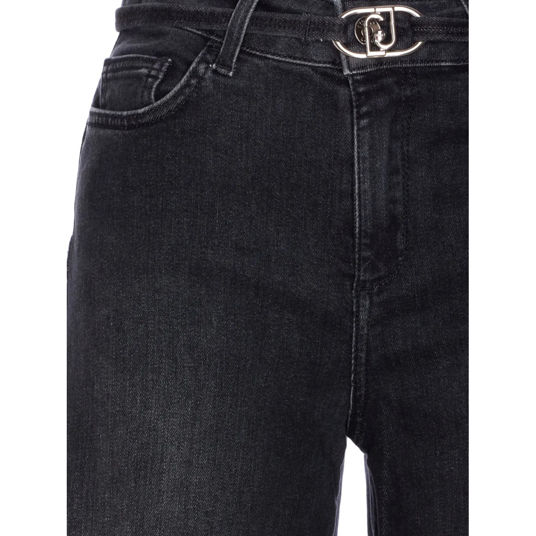 Jeans 'Logo-Plaque Flare' pour Femmes