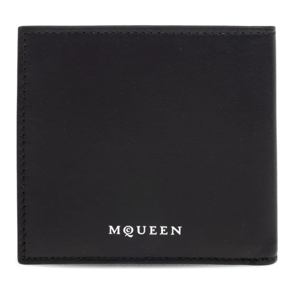 Men's 'Skull-Plaque Bi-Fold' Wallet