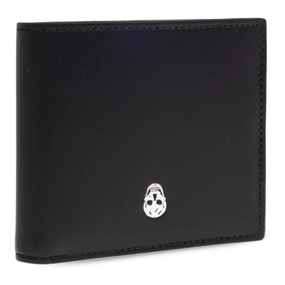 Men's 'Skull-Plaque Bi-Fold' Wallet