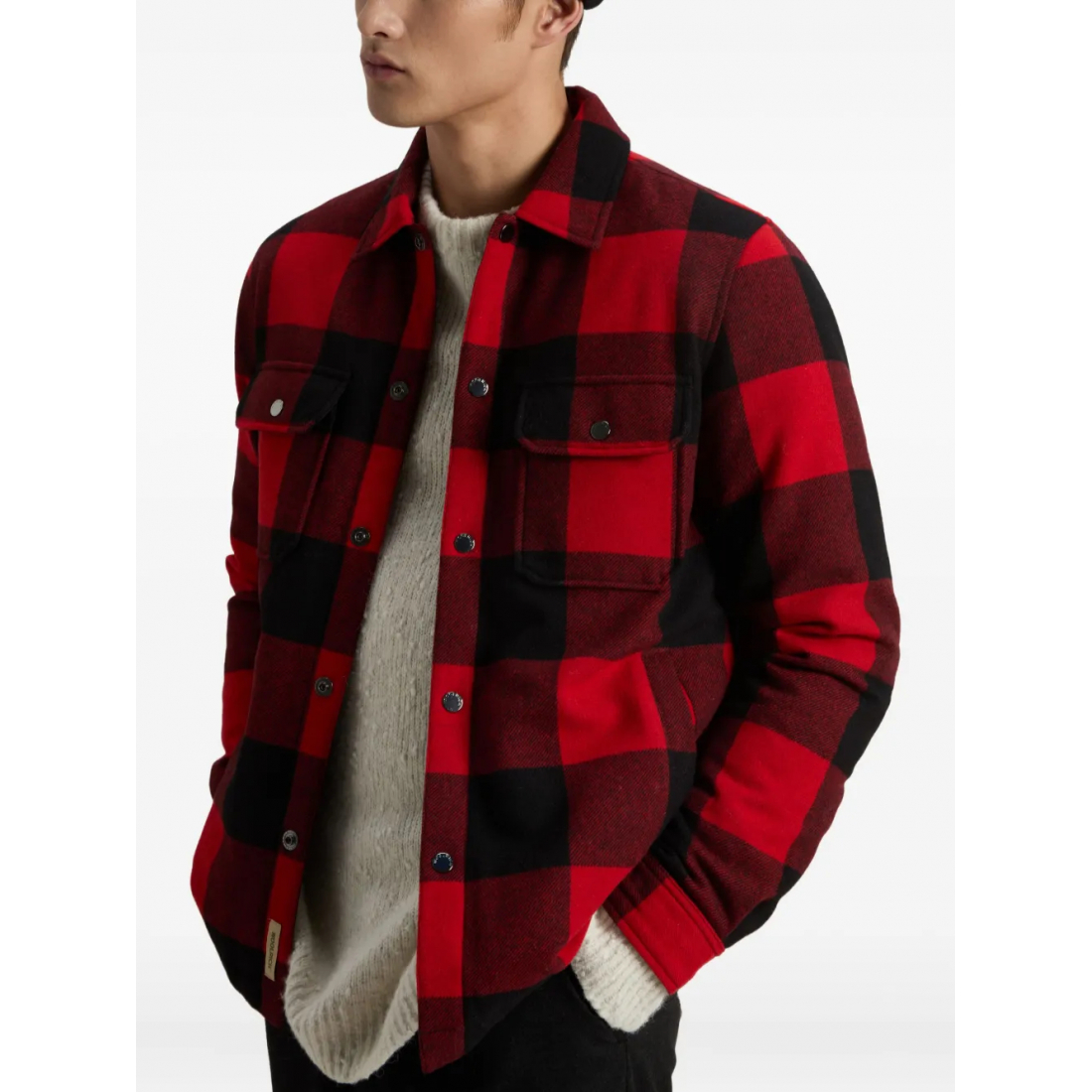 Chemise 'Check-Pattern Jacket' pour Hommes